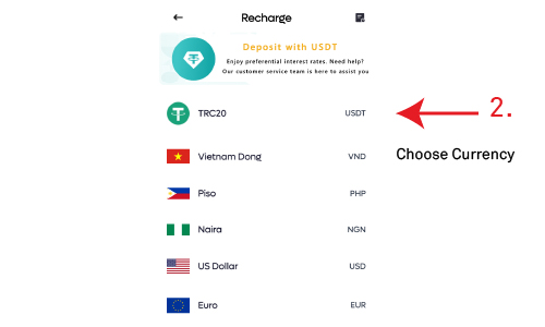 Qubits cube deposit USDT