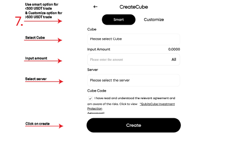 Create cube with qubits cube