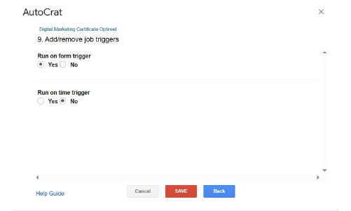 enabling triggers