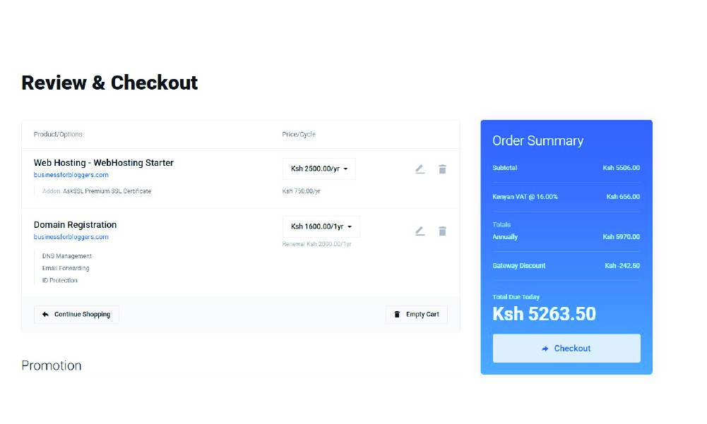 how to buy a domain and hosting from Truehost